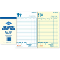 ZIONS 15D DOCKET BOOK C/Less Duplicate 165X95mm