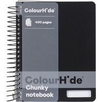 COLOURHIDE NOTEBOOK Chunky 400 Page Black