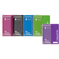 COLOURHIDE NOTEBOOK 140mm x 110mm 400 Page Side Bound Assorted