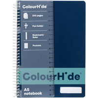 COLOURHIDE NOTEBOOK A5 200 Page Navy
