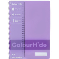 COLOURHIDE NOTEBOOK A4 120 Page Purple