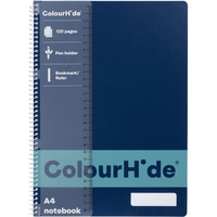 COLOURHIDE NOTEBOOK A4 120 Page Navy