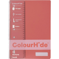 COLOURHIDE NOTEBOOK A4 Lecture 140 Page Coral