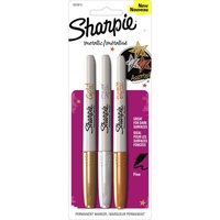 SHARPIE METALLIC MARKER Fine Point Permanent Assorted Pack of 3