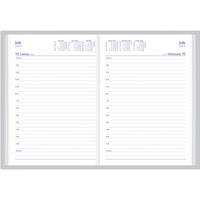 COLLINS MANAGEMENT DIARY Day To Page A5 Bonded Leather Black