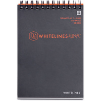 WHITELINES BOOK SPIRAL A6 8mm Ruled 140 Pages