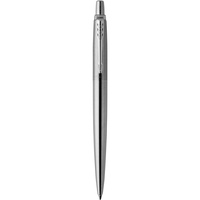 PARKER JOTTER BALLPOINT PEN Chrome Trim Stainless Steel Blue