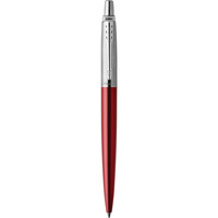 PARKER JOTTER BALLPOINT PEN Kensington Red Chrome Trim Blue