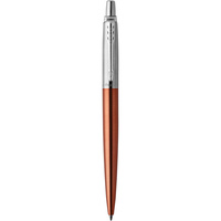 PARKER JOTTER BALLPOINT PEN Chelsea Orange Chrome Trim Blue