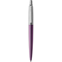 PARKER JOTTER BALLPOINT PEN Victoria Violet Chrome Trim Blue