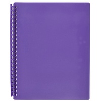 MARBIG REFILLABLE DISPLAY BOOK A4 20 Pocket Purple