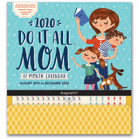 ORANGE CIRCLE WALL CALENDAR Month To View Do It All 300X320Mm Mum
