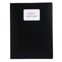 MARBIG RESUME FILE A4 10Pocket Black