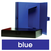 MARBIG BOX FILES W/ BUTTON PP A4 W245xL330x60mm Blue