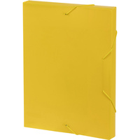 MARBIG DOCUMENT BOX A4 Strap Yellow