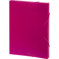 MARBIG DOCUMENT BOX A4 Strap Pink