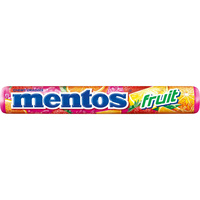 MENTOS LOLLIES FRUIT ROLL 14 Pieces Per Roll