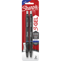 SHARPIE GEL PEN Retractable 0.7mm Blue Pack of 2