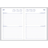 COLLINS BELMONT DIARY 2 Days To Page A4 Black