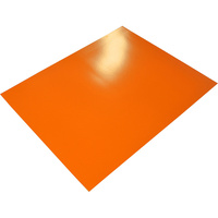 RAINBOW POSTER BOARD 400GSM 510mm x 640mm Orange 10 Sheets Pack