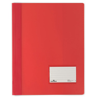 DURABLE FLAT FILE A4 Extra Wide Premium Red Translucent