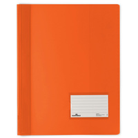 DURABLE FLAT FILE A4 Extra Wide Premium Orange Translucent