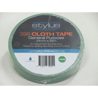 STYLUS 399 CLOTH TAPE Green 24mmx25m Roll