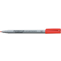 STAEDTLER NON-PERMANENT MARKER 315 Medium Red Box of 10