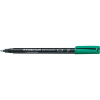 STAEDTLER PERMANENT MARKER 318 Fine Green Box of 10