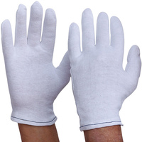 ZIONS GLOVES Interlock Poly Cotton Liners Mens White