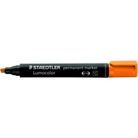 STAEDTLER PERMANENT MARKER 350 Chisel Orange Box of 10