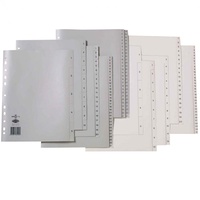 MARBIG PLASTIC DIVIDER A4 1-31 Tab Grey