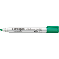 STAEDTLER WHITEBOARD MARKER 351 Chisel Green Pack of 10