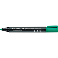 STAEDTLER PERMANENT MARKER 352 Bullet Green Box of 10