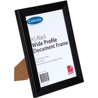 CARVEN DOCUMENT FRAME A5 Wall Mountable Black