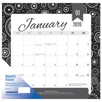 CUMBERLAND MAGNETIC CALENDAR Month To View 325X315Mm Assorted