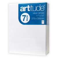 ARTITUDE CANVAS 11 x 14 Inch Thin Edge Pack of 7
