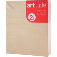 ARTITUDE CANVAS 16 x 20 Inch Thick Edge Board Pack of 2