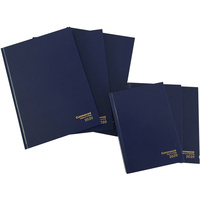 COMMERCIAL DIARY A4 2 Days To Page Hard Cover Blue
