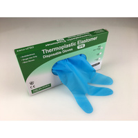TPE Gloves Small Medium Blue Pack of 100