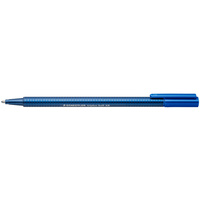 STAEDTLER BALLPOINT PEN Triplus 437 Broad Blue Pack of 10