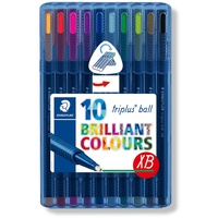 STAEDTLER BALLPOINT PEN Triplus 437 Broad Assorted Pack of 10