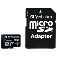 VERBATIM MEMORY CARD MICRO SDHC 32GB