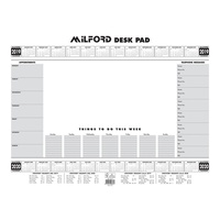 MILFORD DESK PAD PLANNER Week To View A2 White