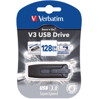 VERBATIM STORE N GO Version 3 V3 Flash / USB Drive 128gb Grey