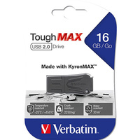 VERBATIM TOUGHMAX USB 2.0 DRIVE 16GB