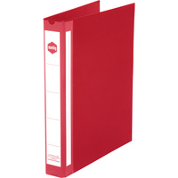 MARBIG DELUXE PE BINDER A4 4D Ring 25mm Red