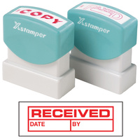 XSTAMPER STAMP CX-BN 1680 RECEIVED/DATE/BY RED