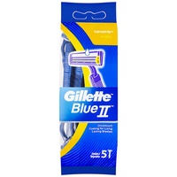 GILLETTE BLUE II DISPOSABLE RAZORS SENSITIVE Pack of 5