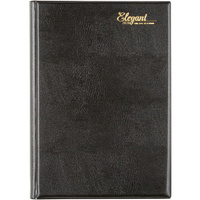 CUMBERLAND ELEGANT DIARY Day To Page Casebound A5 Black